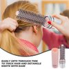 2pcs Round Hair Brush Compact Quiff Comb Retractable Curling Hairbrush Blow Drying Travel Styling Brush for Women