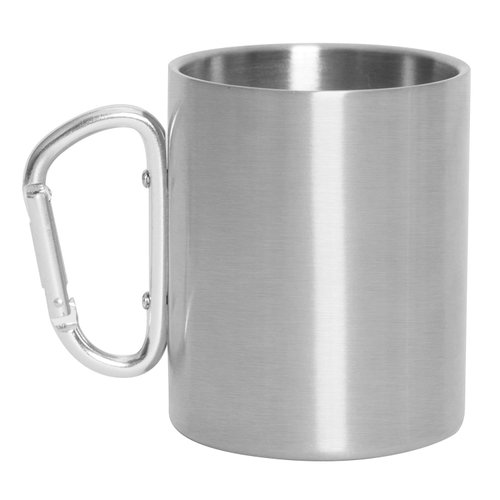 Rothco Insulated Stainless Steel Portable Camping Mug With Carabiner Handle – 15 oz