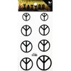 Tattoos 2 Sheets Peace symbol Temporary Tattoos for Adult Men Women Kids Waterproof Temporary Tattoo Fake Tattoos Body Art Sticker for Kid Teens Men Women