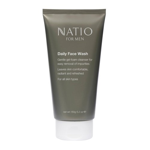Natio Australia For Men Daily Face Wash, 5.2 ounce - Facial Cleanser - Lemon, Bergamot, Lavender-Face Wash for Men-Face Cleanser for All Skin Types