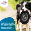 Hyperflite Jawz Dog Flying Disc - World's Toughest Training Dog Toy. Best Competition Flying Disc Toy for Pets, Puncture Resistant - 8.75 Inch - Black