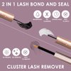 DIY Lash Extension Kit 320 Pcs Lash Clusters Kit Individual Lashes Natural 10-16mm C/D Curl with Bond Seal Tweezers Lash Glue Remover False Eyelashes for Beginner Eyelash Extensions at Home (30D+40D)