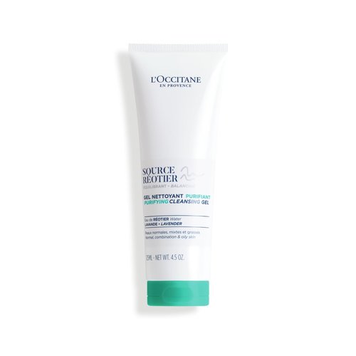 L'OCCITANE Source Reotier Purifying Cleansing Gel: Help Purify & Balance Skin, Maintain Hydration Barrier, Retain Moisture, 4.5 Oz