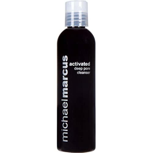 michael marcus Activated Charcoal Deep Pore Facial Cleanser with Aloe Vera & Algae Extract 4 fl oz - Refresh, Moisture & Hydrating Facial Cleanser - Cruelty-Free & Paraben-Free Cleansing Foam