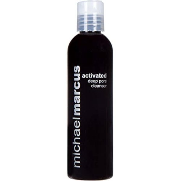 michael marcus Activated Charcoal Deep Pore Facial Cleanser with Aloe Vera & Algae Extract 4 fl oz - Refresh, Moisture & Hydrating Facial Cleanser - Cruelty-Free & Paraben-Free Cleansing Foam