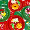30 Guests Christmas Party Supplies Paper Plates Napkins Forks Tableware Set Disposable Holiday Seasonal Xmas Party Team Nice Dinner Dessert Plate Decoration for Kids Children,90Pcs