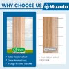 Muzata 100PCS Stainless Steel T316 Protective Sleeves Cable Railing Kit Hardware Cable Railing Protector Sleeve for 1/8" Wire Rope Wood Posts CR13