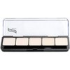 Graftobian HD Glamour Crème Foundation Palette (Ultra-Lights) - High Definition 5 Color Makeup Palette, Cream Based Foundation Concealer and Contour Palette, Full Coverage - Lightest Skin Shades