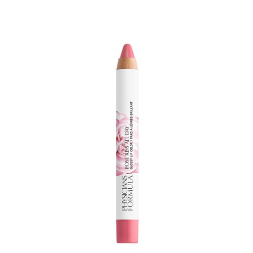 Physicians Formula Rosé Kiss All Day Glossy Lipstick Lip Color Makeup, Pink Blind Date | Dermatologist Tested, Clinicially Tested