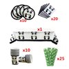 66 Pcs Panda Party Supplies, Panda Disposable Tableware Set with Panda Plates Cups Napkins Straws Tablecloth for Kids Baby Shower Birthday Decorations