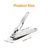 uxcell Sharp Nail Clippers, Stainless Steel Slanted Edge Toenail Cutter Trim Fingernail Clipper for Women, Professional Toenail Clippers Manicure Tool for Men Thick Nails