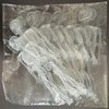 Ishang Glow in The Dark Fake Skeleton Set of 12 pcs, Night Light Illusion Luminous Realistic Plastic Fake Skull Spooky Ghost for Halloween Trick Toys Wall Hanging Decorative Props (White)