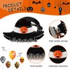 Halloween Witch Hat Clips,Black Claw Clip with Colorful Skull Design,Non-slip Hair Clips Strong Hold Hair Jaw Clips,Rhinestone Hair Clips for Women Girls Halloween Hair Accessories