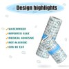 6 Rolls Transparent Stretch Adhesive Bandages Waterproof Tape Clear Protective Bandage Dressing Tape Transparent Film Dressing Tape 2 Sizes (4 Inch x 2.2 Yard, 6 Inch x 2.2 Yard)