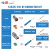 JRready 2 Pin Way Deutsch DT Connector Kit, Size 16 Stamped Contacts 14-18AWG, Seal Plugs, DT04-2P DT06-2S Gray Waterproof Automotive Electrical Connectors (10 Set), ST6327-201.