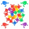 Toddmomy Plastic Frogs Toy Frog 24Pcs Plastic Jumpy Frogs Bouncing Frog Toy Frog Jumping Toy Finger Pressing Frog Jumper Toy for Kids Party Favors Games