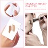 Makeup Mixing Palette Stainless Steel Foundation Palette with Spatula Professional Cosmetic Palette for Mixing Foundation Eye Shadow Nail DIY Art