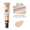 30ml Waterproof Foundation Full Cover Face Base Liquid Foundation Soft Matte Concealer Primer Base Makeup Color Correcting Whitening Cream Facial Concealer # Natural