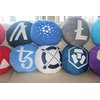 Elrond Pillow - Round Stuffed Plush Crypto Pillow by BlockCraft.shop EGLD Plush Pillow