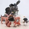 GAICOM Wild Life Woodland Jungle Animal Figure Playsets 8 PCS Bald Eagle White - Tailed Deer Squirrel Red Fox Rabbit Owl Action Figure Toys for Boys Girls Kids