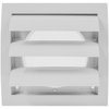 White Exhaust Hood Vent 4'' Inch with Built-in Pest Guard Screen and Flange, White, Air Vent Cover, HVAC Exhaust Vent Duct Cover, Exhaust Cap