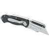 Husky 21113 Folding Sure-Grip Lock Back Utility Knife w/ 10 Disposable Blades Included (Colors Vary)