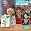 FUNNYB&G Foil Christmas Craft Activity for Kids: Foil Art Winter DIY Toy Kit, No Mess Creative Travel Supply Set, Idea Birthday Stocking Stuffers Gift for Girl Boy Children 4 5 6 7 8 9 Year Old