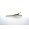 Generic Shiny silver tone metal vine alligator hair claw clip fine hair