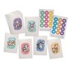 Sugartown Greetings Cute Animals with Hearts Love Cards Set - 24 Cards with Envelopes & Colorful Heart Sticker Seals - 100% Recycled Cute Greeting Cards for Valentines Day & Anniversaries