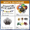 Games of Thronees Birthday Banner, GOT Banner, Cake and Cupcake Toppers, GOT Balloons for GOT Birthday Party Supplies Decorations, 63PCS IN ALL