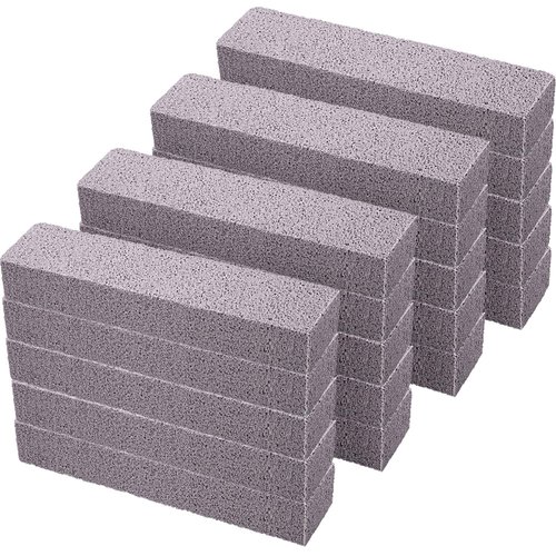 Norme 30 Pieces Pumice Stones for Cleaning Pumice Scouring Pad, Pumice Stick Cleaner for Removing Toilet Bowl Ring, Bath, Household, Kitchen, Pool, 5.9 x 1.4 x 0.9 Inch (Grey)