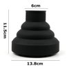 Hair Diffuser Attachment for Hair Dryer Travel Collapsible Portable Diffuser for Curly Hair Women .Airflow Attachment for Salon or Home Use with Nozzle 1.65-1.9In (Black)