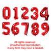 Red Number 11 Balloons,40 Inch Birthday Number Balloon Party Decorations Supplies Helium Foil Mylar Digital Balloons (Red Number 11)