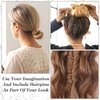 Amabro Mini Bobby Pins, 50PCS 1.37 Inch Small Wavy Hair Pins Metal Hair Clip Hairpins for Women Gilr Kids Buns Long Straight Curly Hair All Hair Types(Black)