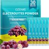 OZENKE Electrolytes Powder Packets, 30 Sticks Hydration Packets Sugar Free, Electrolyte Drink Mix Portable Electrolyte Packets for Rapid Hydration, 0 Sugar & 0 Calorie, Grape Flavor