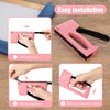 HAUSHOF Light Duty Staple Gun, Upholstery Staple Gun with 800PCS JT21 Staples and Stapler Remover, Pink Staple Gun Kit fits JT21 Staple of 1/4'', 5/16'' & 3/8'' for Classroom, Crafts, DIY, Decoration