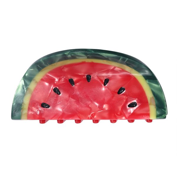 Cute Fruit Watermelon Hair Claws and Clips - Fashion Summer Barrettes, Acetate Claws for Thin, Medium & Short Hair, Hair Accessory Gifts