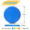LNCOJOLM Jumbo 8" Flying Disc Sport Trainning Disc Toy, Beach Toy Outdoor Accessories for Backyard Lawn Park, Birthday Gift Set for Kids Boys Girls, Throwing and Catching Activities (8 Pack)