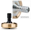 DjuiinoStar Premium Spinning Top, Brass Collar with Zirconium Stem, 8-10 Minutes, High Precision EDC Desktop Toy DST-811R
