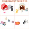 Beupy Cat Figures Playset Toy 40 Pack Pet Pretend Play Toys Realistic Cat Figurines Toys Plastic Cat Care Role Play EduDogional Learning Playset Home Party Supplies Cake Toppers (cat)