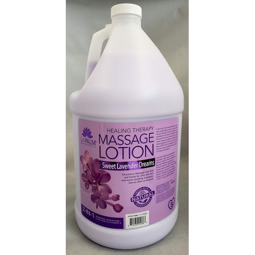 La Palm -"Sweet Lavender Dreams" Healing Therapy Massage Lotion - Refill Size (1 Gallon)