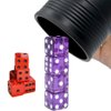Graduation Gift Dice Stacking Cup Set with 4 Pcs 19mm and 5 Pcs 18mm Standard 6 Sided Dices Straight Dice Cup with Storage Bag Dice Cup Shaker with Magic Tricks Instruction Black