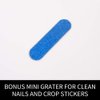 3D Van Gogh's Starry Night Fullnail Stickers, Full Nail Starry Sky Art Gel Nail Polish Sticker Decals, Shimmery Glittery, Long Lasting, Easy to Apply & Remove - 2 Sheets(28 Nail Wraps) and 1 Nail File