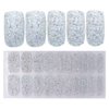 LIFOOST Full Cured Gel Nail Strips Glitter Gel Nail Polish Stickers 20 Extra-Long Gel Manicure Strips (glitter1)
