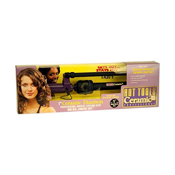 Hot Tools Pro Ceramic Ti 1" Inch Marcel Curling Iron Model 2108