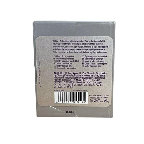 i Sparkle Eyeshadow Palette 18 Utopia 6 g ~ Floral-Inspired Shimmer Eyeshadow Quad