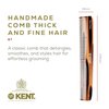 Kent 6T 6.9 Inch Double Tooth Hair Dressing Comb, Fine and Wide Tooth Dresser Comb For Hair, Beard and Mustache, Coarse and Fine Hair Styling Grooming Comb for Men, Women and Kids. Made in England