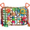 Bird Toys Bird Foraging Toys for Parakeets Cockatiel Conures Lovebirds Bird Foraging Shredding Seagrass Wall with Various Toys for Birds