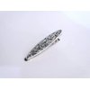 Generic Shiny silver tone metal vine alligator hair claw clip fine hair