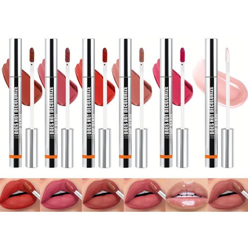 Peel Off Lip Liner, Lip Gloss Tattoo Peel Off, Long Lasting Lip Gloss Peel Off, Lip Tint Stain Peel Off Waterproof (6pcs)